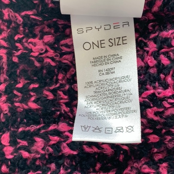 Spyder GIRLS FIRECRACKER Hat - Blk/Ras - Picture 10 of 12